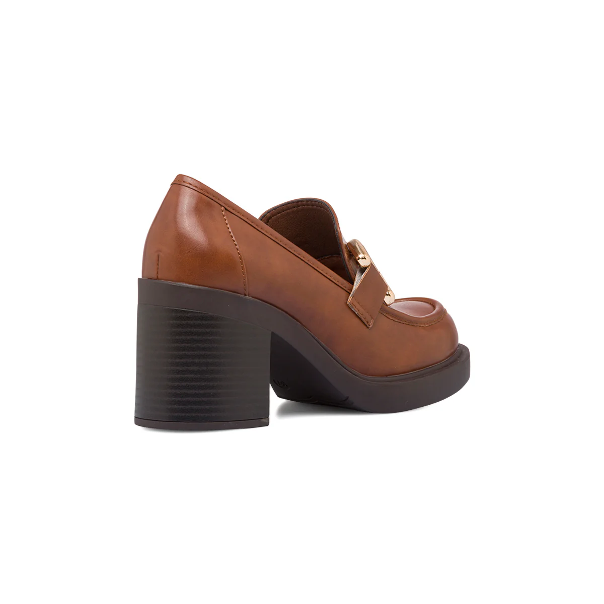 Mocassini marroni da donna con tacco a blocco 7 cm e morsetto Swish Jeans - Image 6
