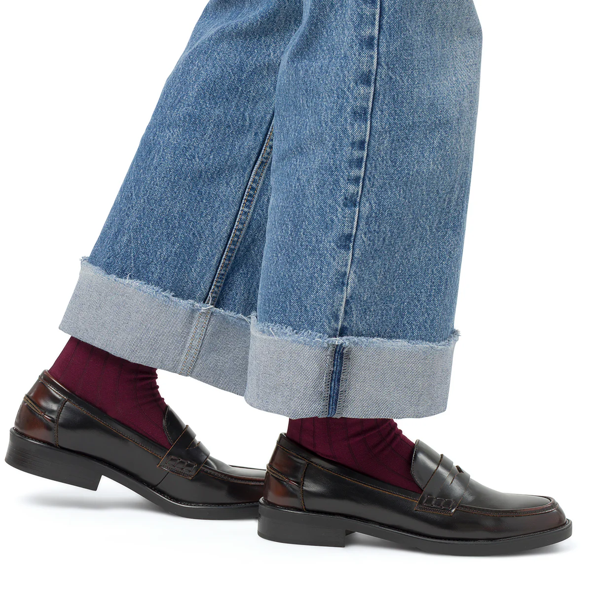 Mocassini marroni da Donna effetto vintage Swish Jeans - Image 2