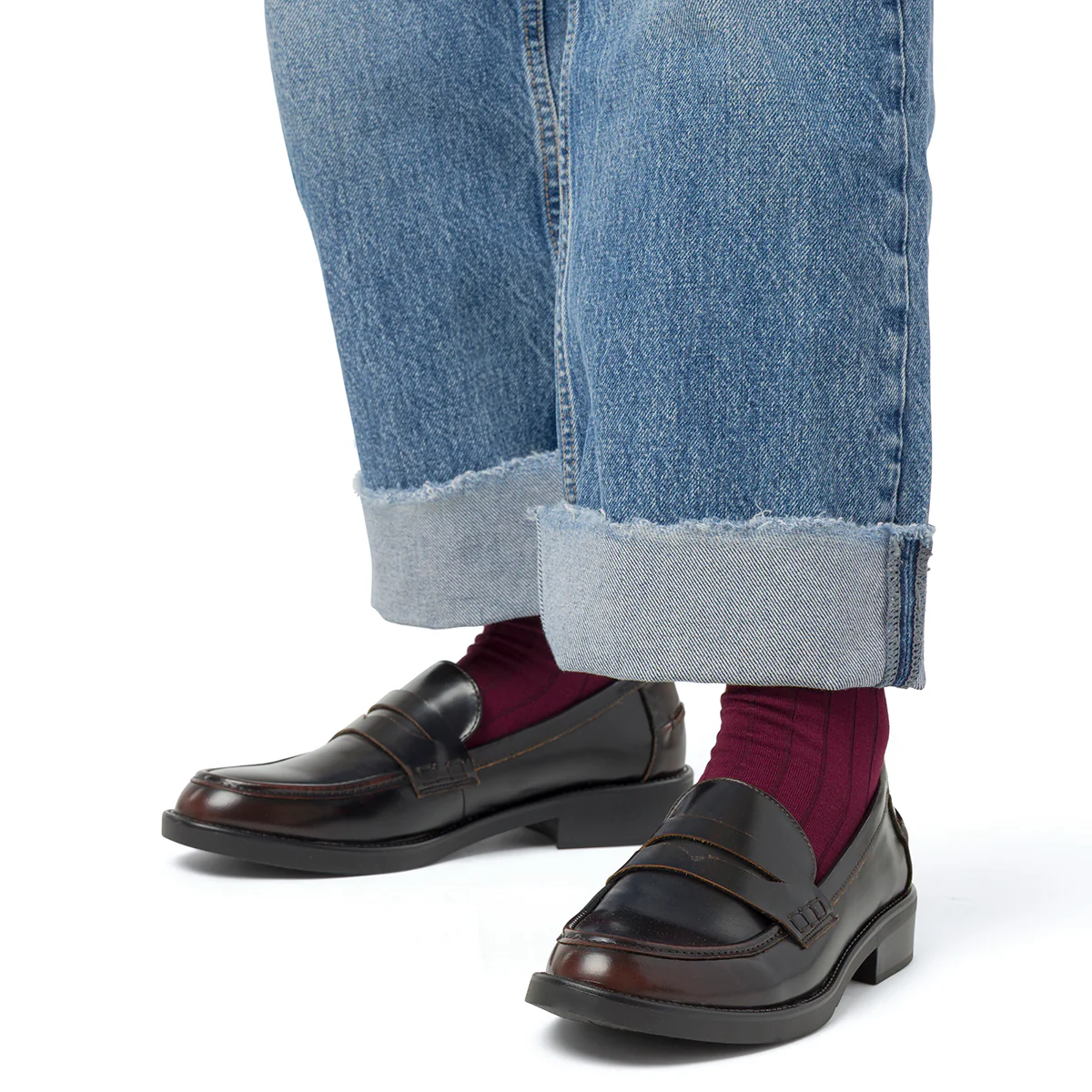 Mocassini marroni da Donna effetto vintage Swish Jeans - Image 3