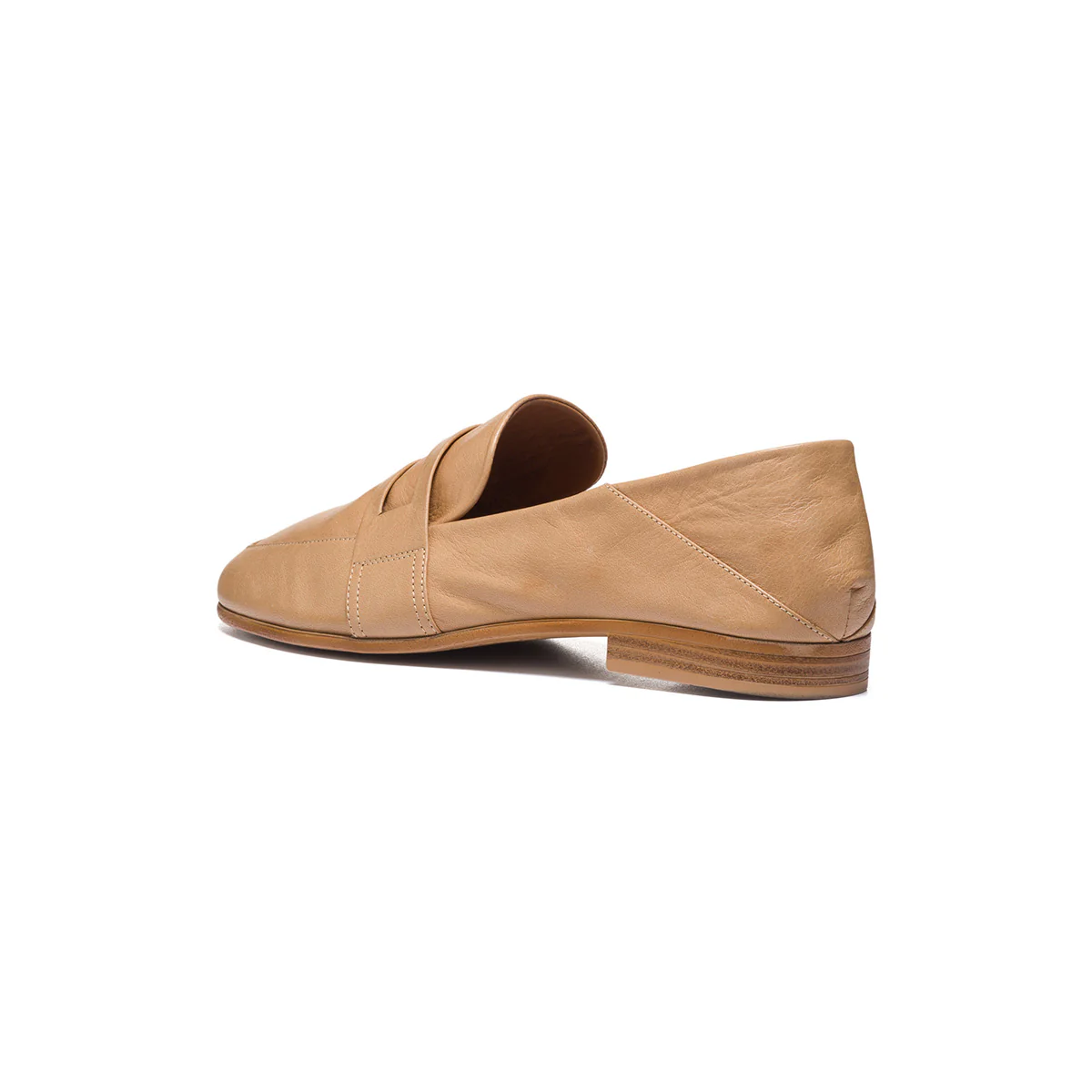 Mocassini marroni in pelle effetto vintage P Essentials - Image 3