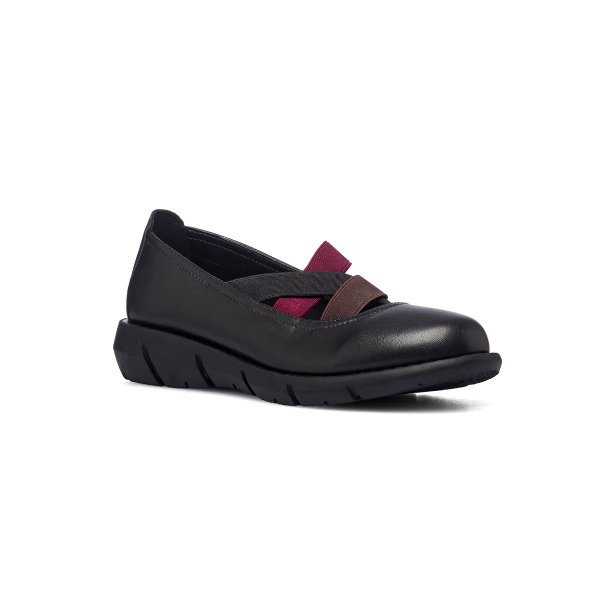 Ballerine nere con cinturini bicolore P Eco Friendly - Image 3