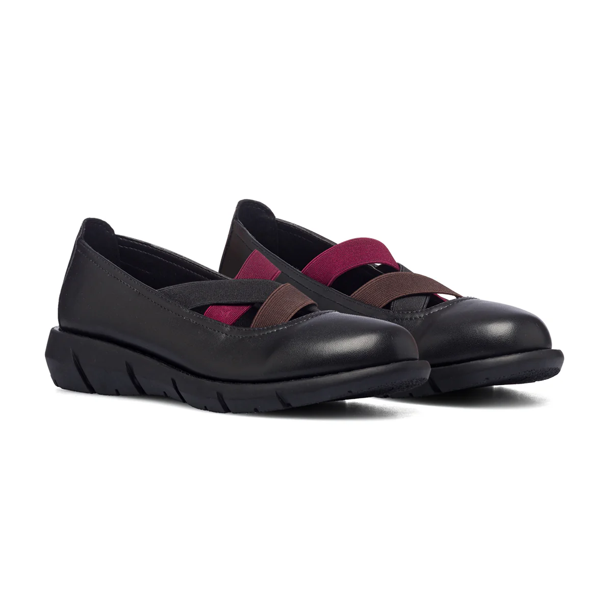Ballerine nere con cinturini bicolore P Eco Friendly - Image 5