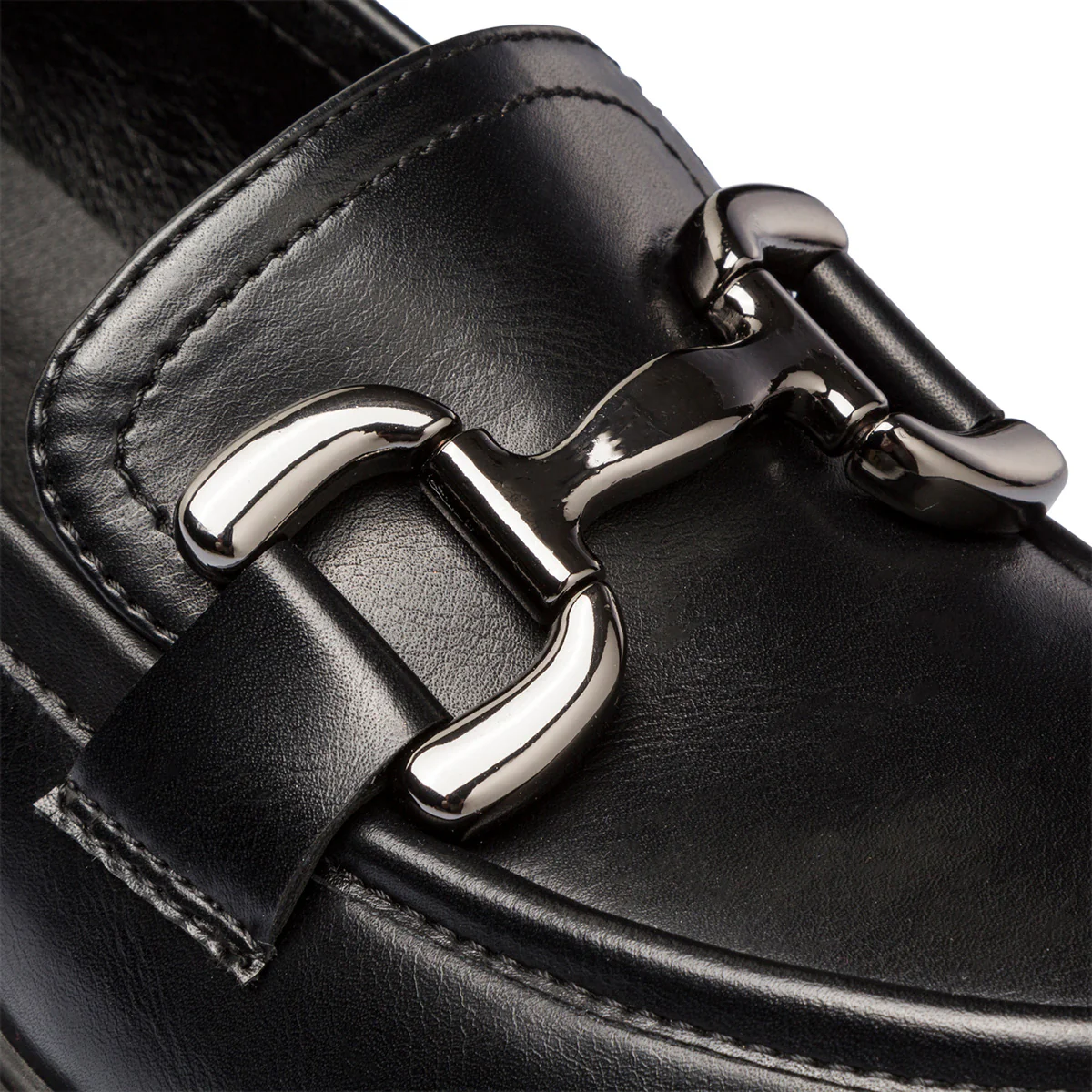 Mocassini neri da donna con suola chunky e morsetto Swish Jeans - Image 7