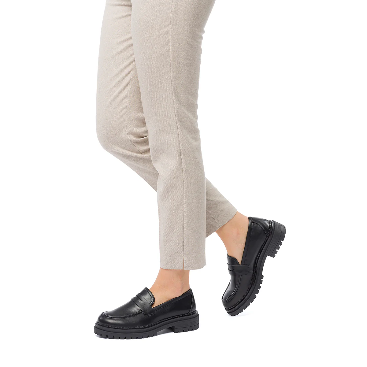 Mocassini neri da donna con suola chunky Swish Jeans - Image 3