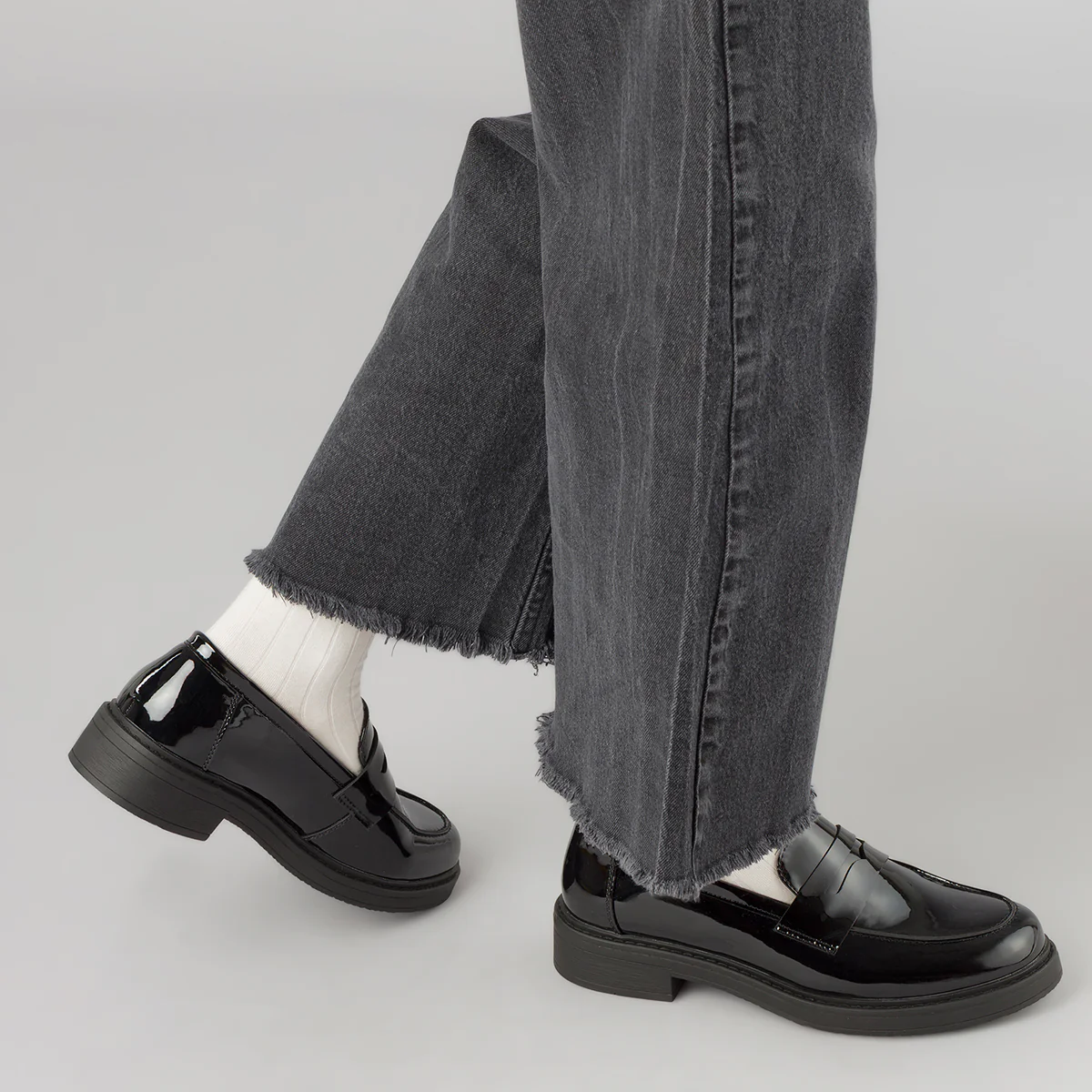 Mocassini neri da Donna effetto lucido Swish Jeans - Image 3