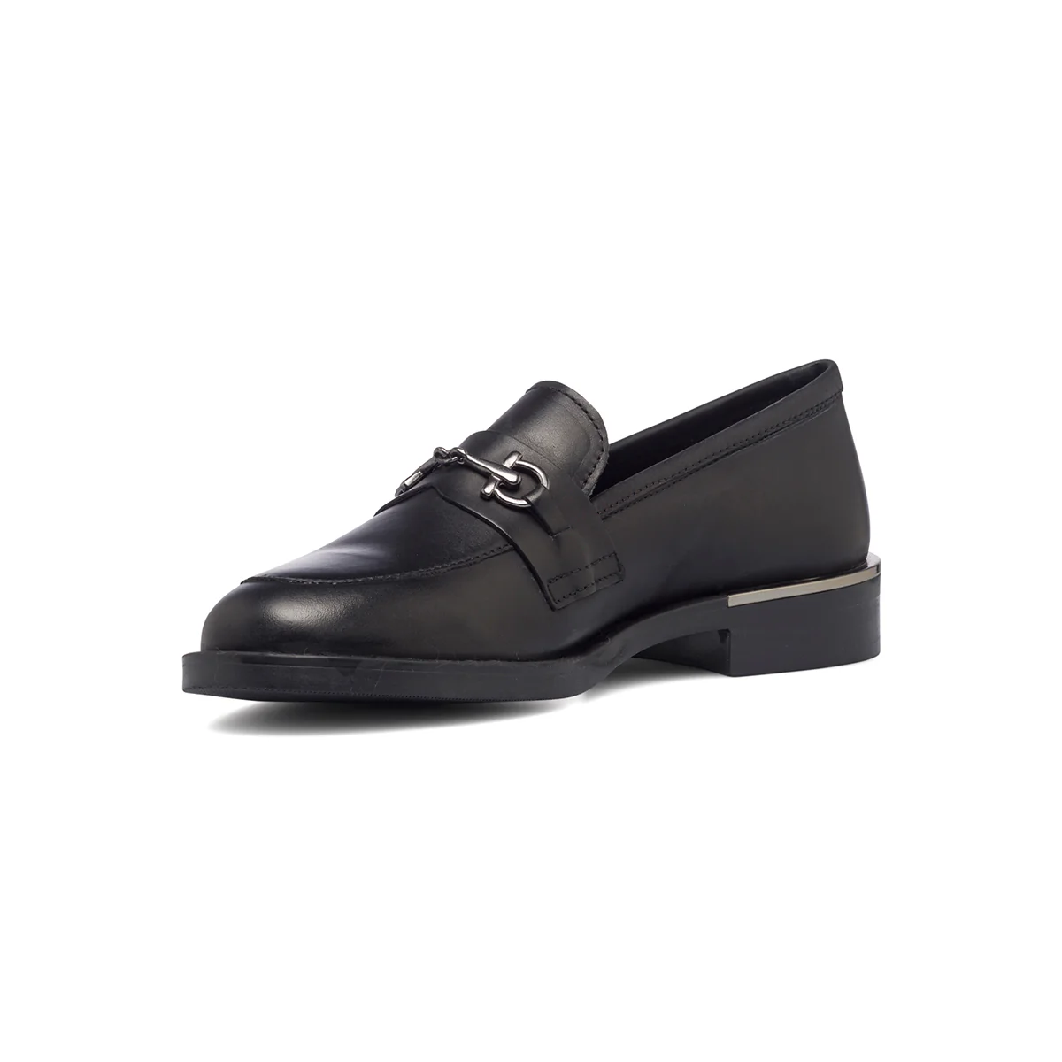 Mocassini neri in pelle da donna con morsetto P Essentials - Image 4
