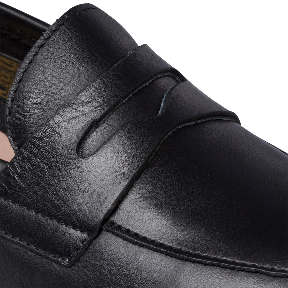 Mocassini neri in pelle da donna P Essentials - Image 9