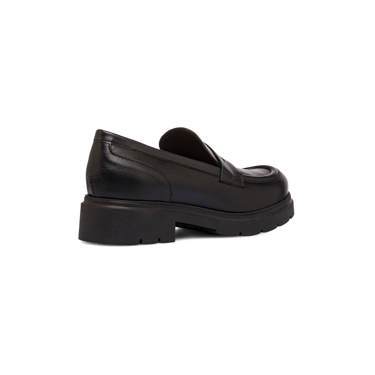 Mocassini neri in pelle da donna P Essentials - Image 3
