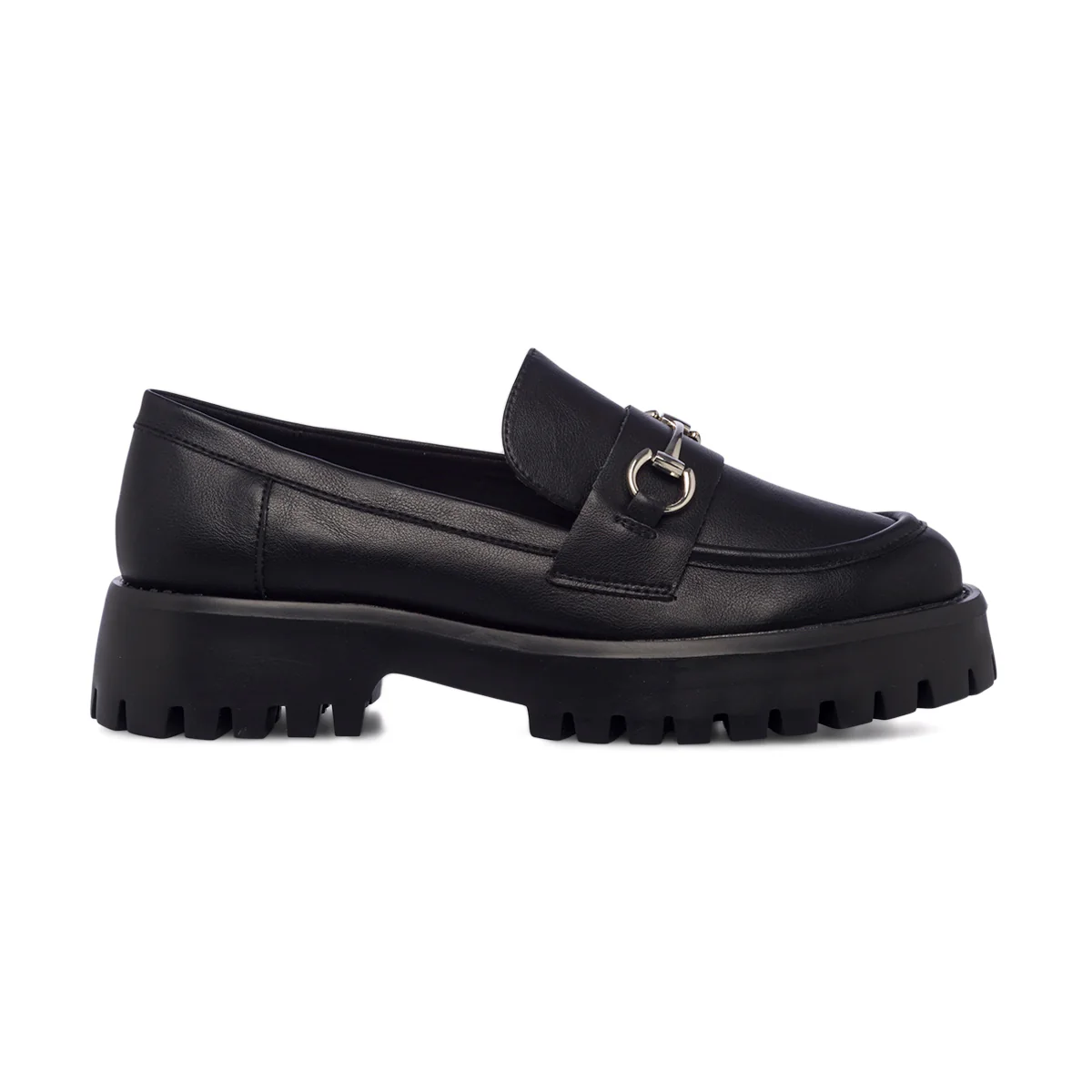 Mocassini neri in pelle vegana con suola chunky Call It Spring Clueless