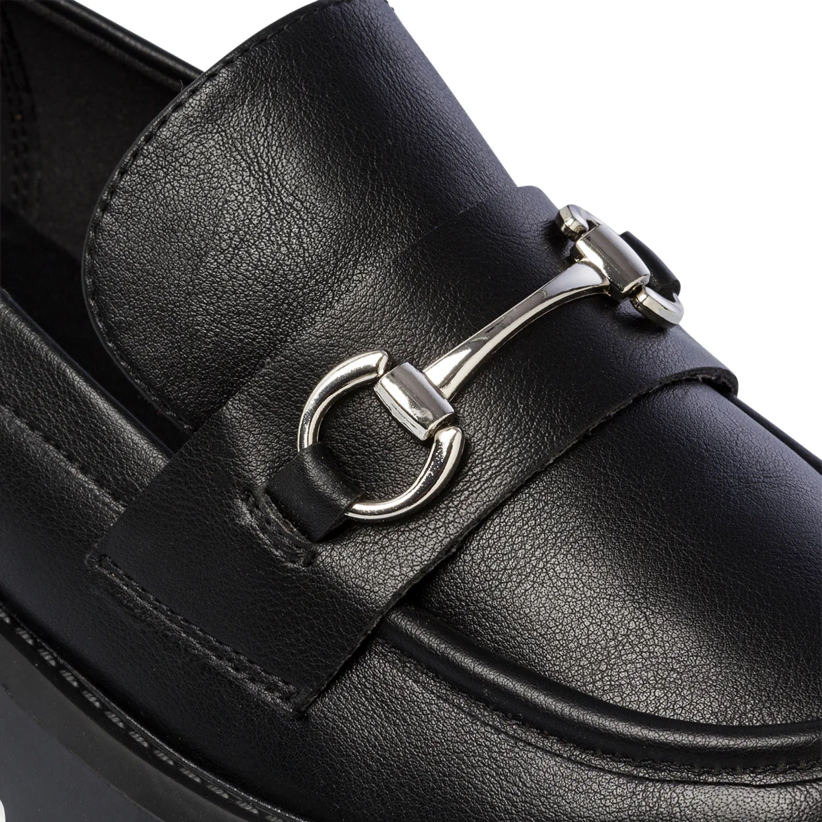 Mocassini neri in pelle vegana con suola chunky Call It Spring Clueless - Image 6