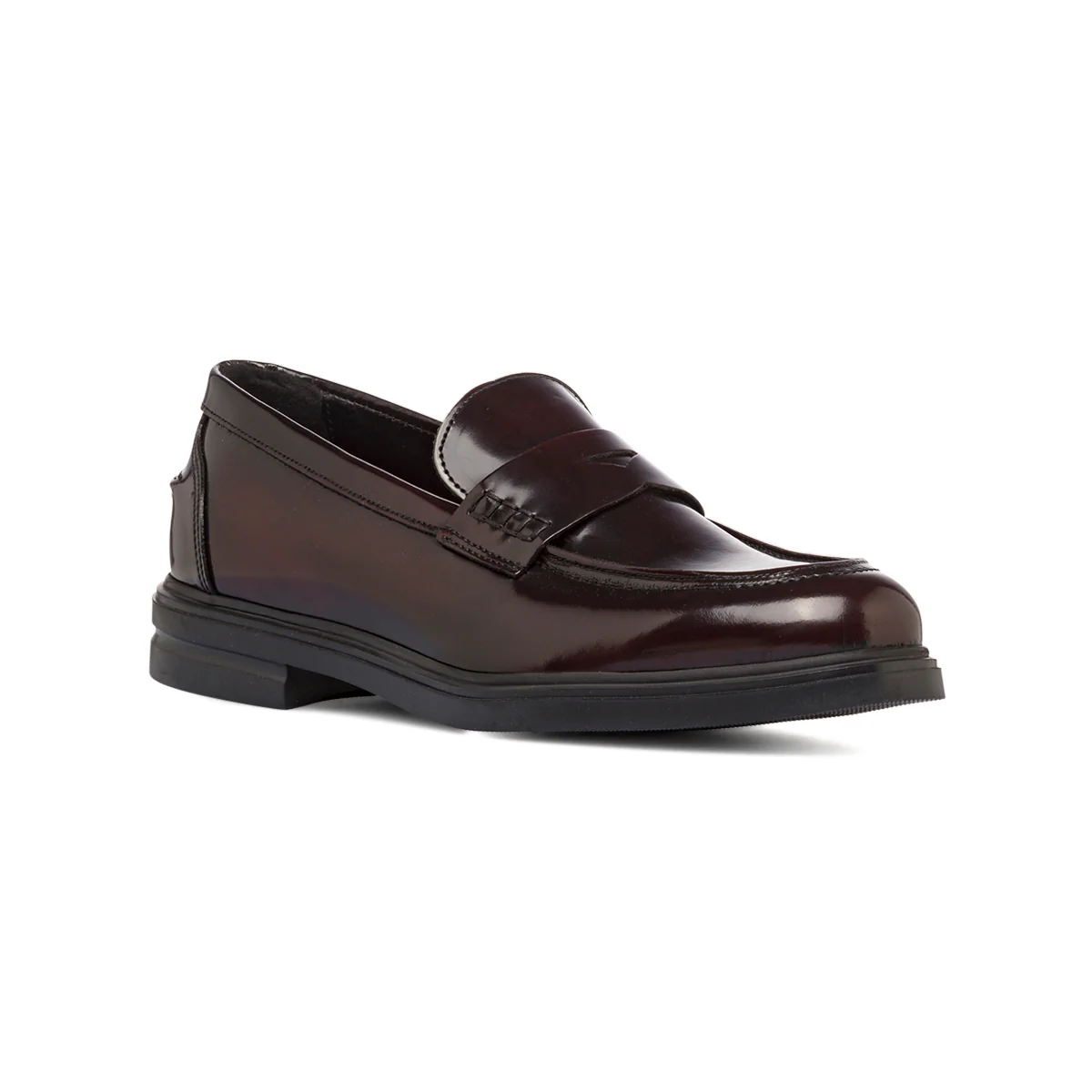 Mocassini Penny Loafer Bordeaux da Donna in pelle effetto lucido Primopiano - Image 2
