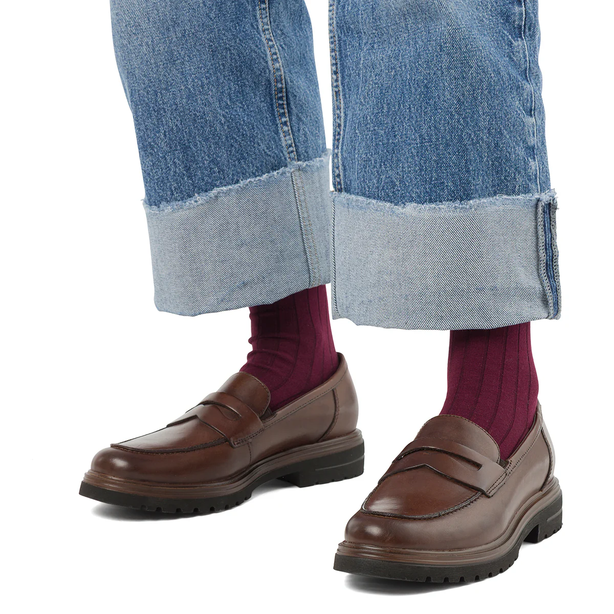 Mocassini Penny Loafer marroni da Donna in pelle Primopiano - Image 2