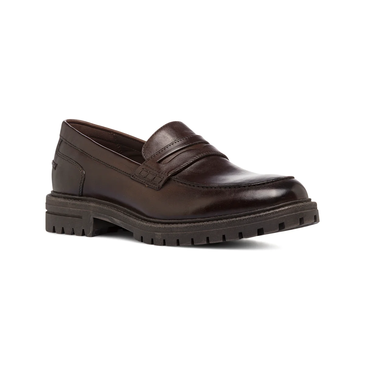Mocassini Penny Loafer Marroni da Uomo in pelle Primopiano - Image 2