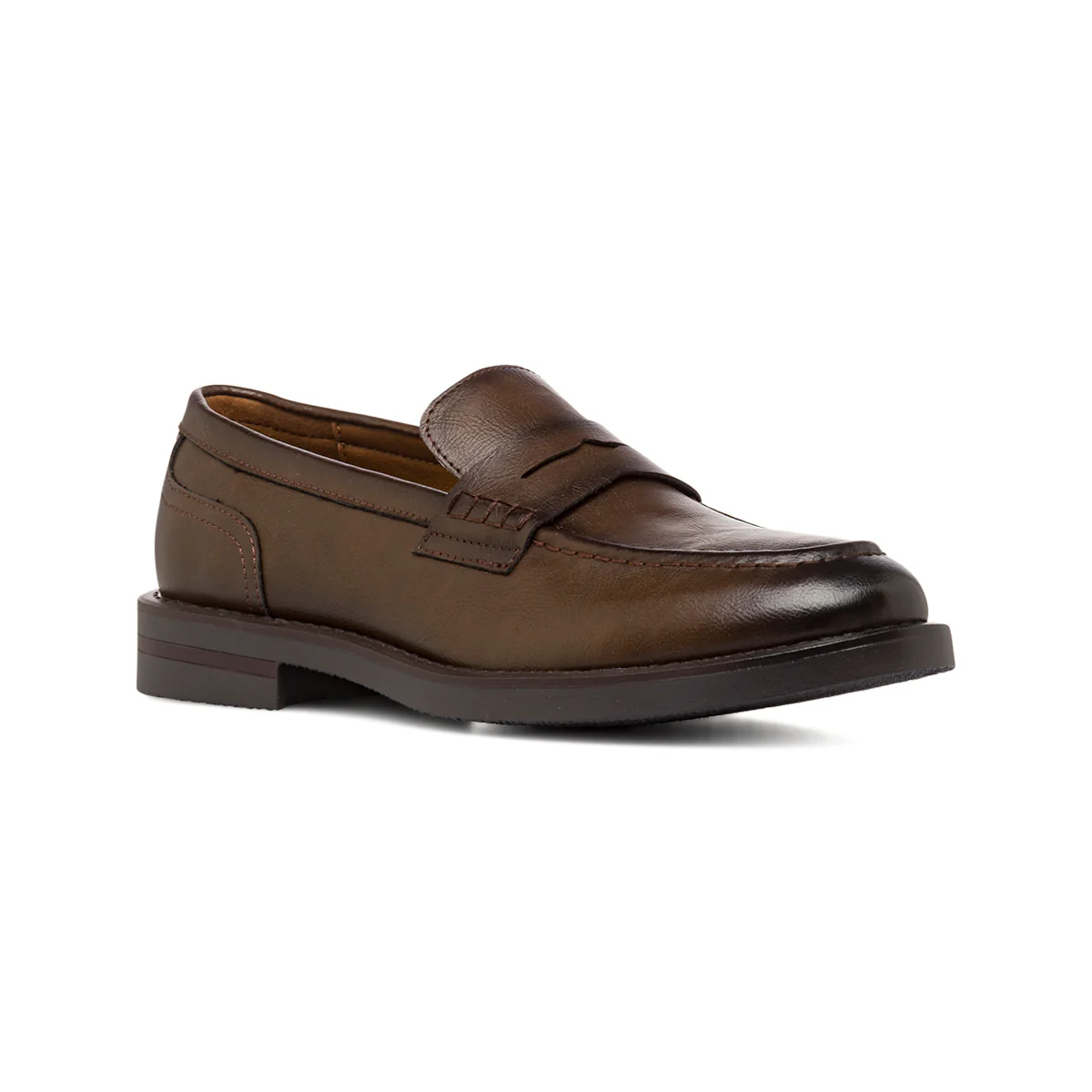 Mocassini Penny Loafer marroni da Uomo in similpelle Riflessi Urbani - Image 2