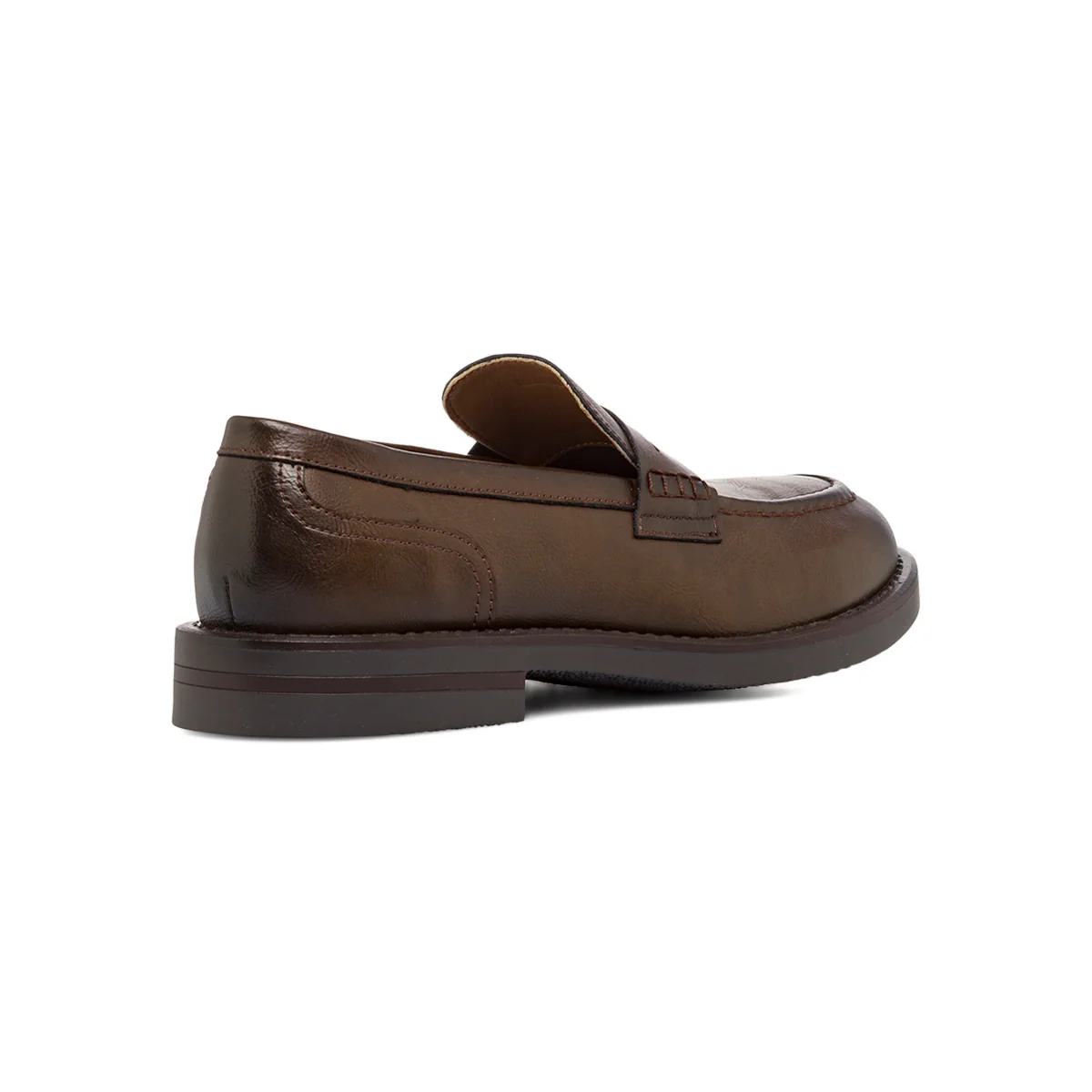 Mocassini Penny Loafer marroni da Uomo in similpelle Riflessi Urbani - Image 3