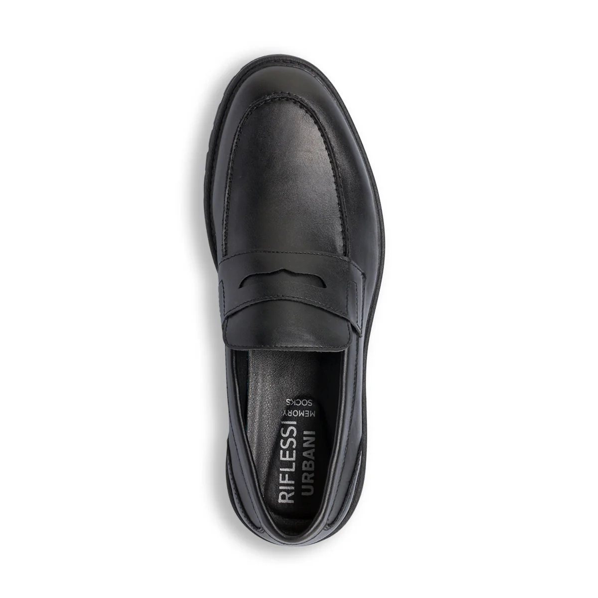 Mocassini Penny loafer neri da Uomo Riflessi Urbani - Image 5