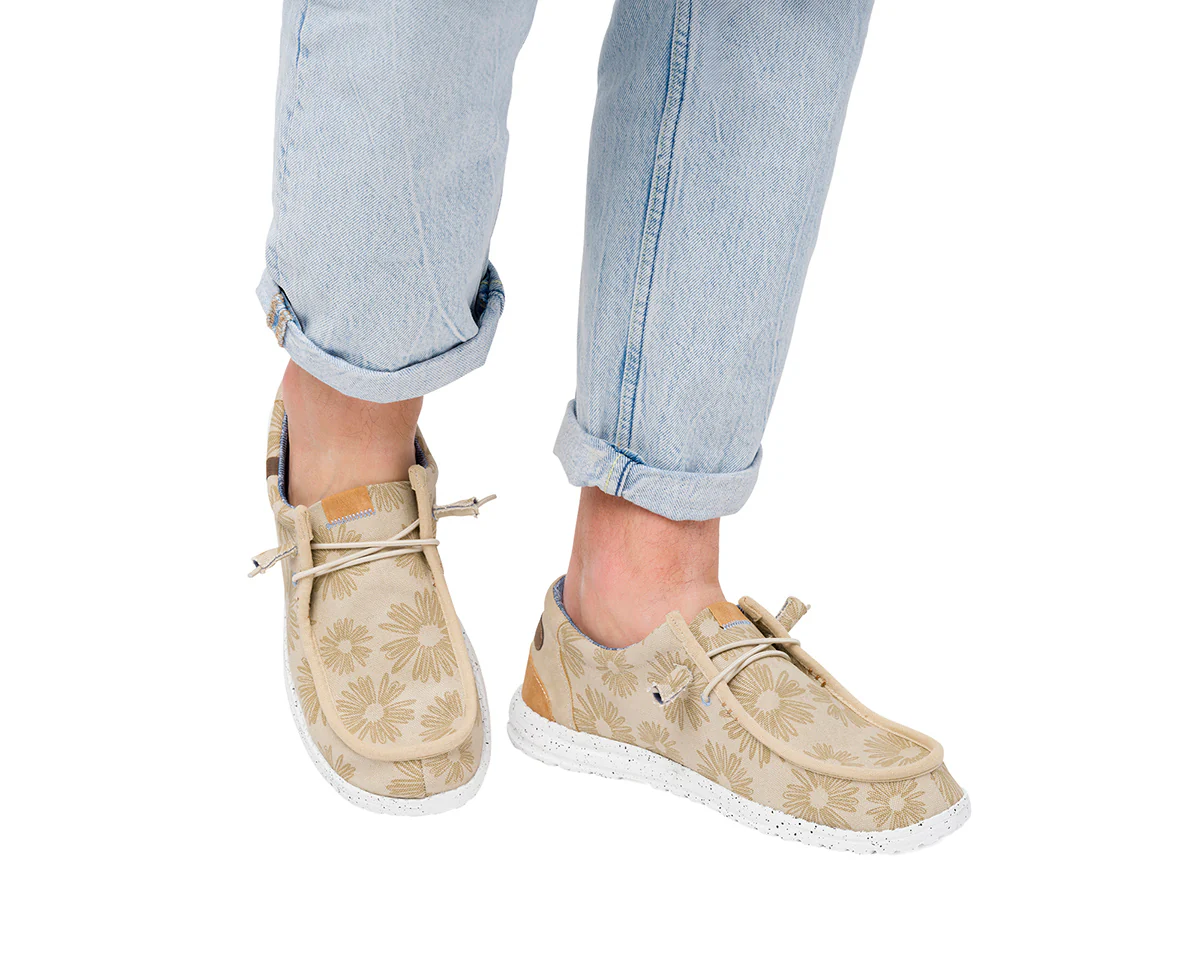 Mocassini slip-on beige con stampa floreale da uomo Riflessi Urbani - Image 2