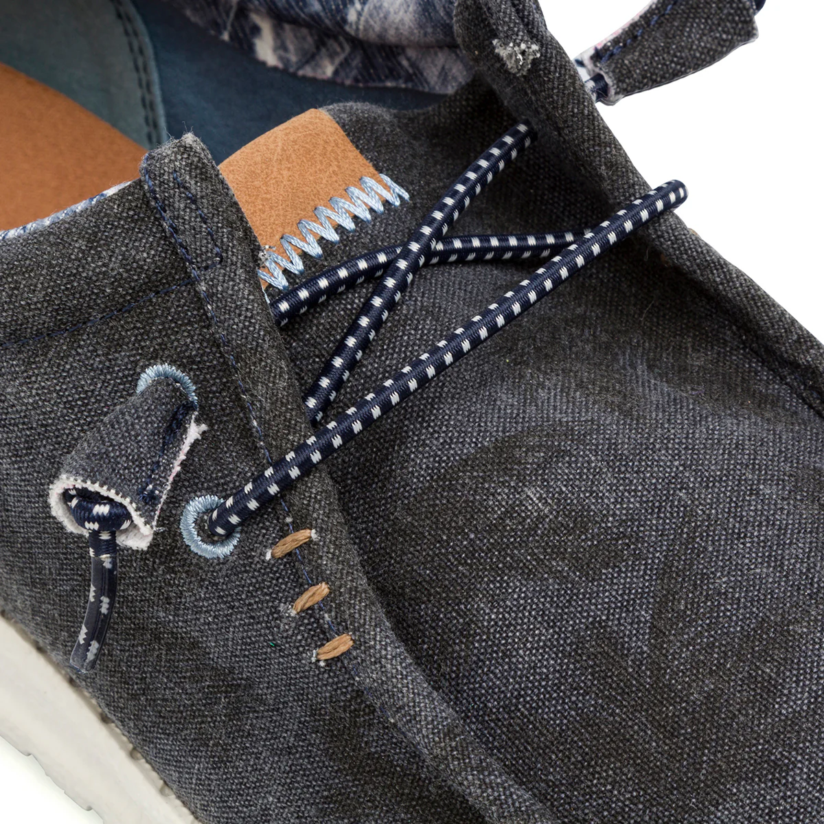 Mocassini Slip-on estivi da Uomo in tessuto Blu Riflessi Urbani - Image 4