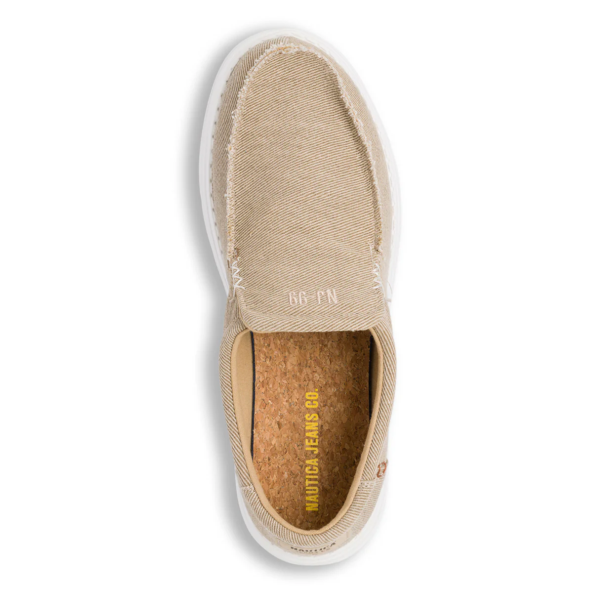 Mocassini slip-on in tessuto beige Nautica Jeans Melis - Image 4