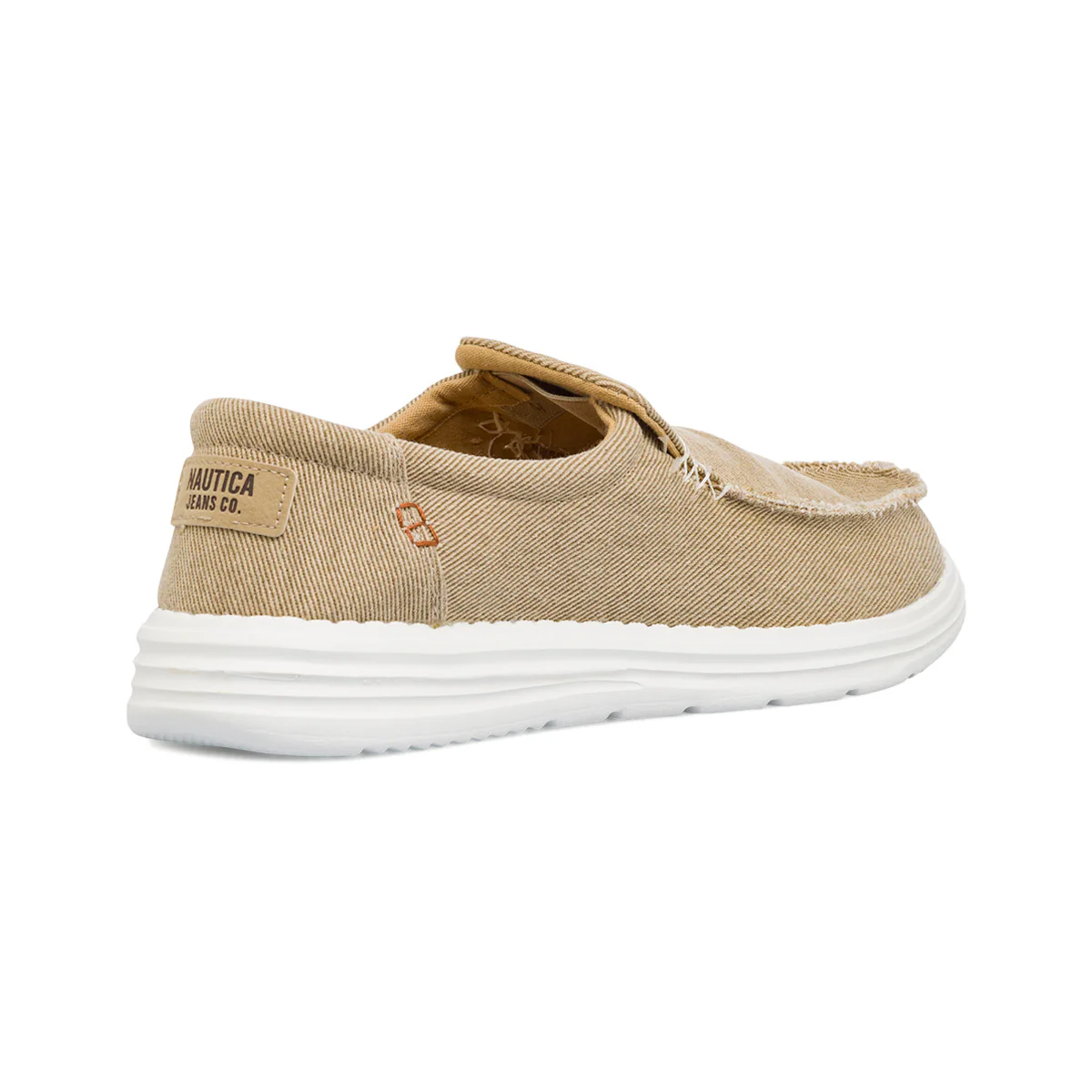 Mocassini slip-on in tessuto beige Nautica Jeans Melis - Image 5