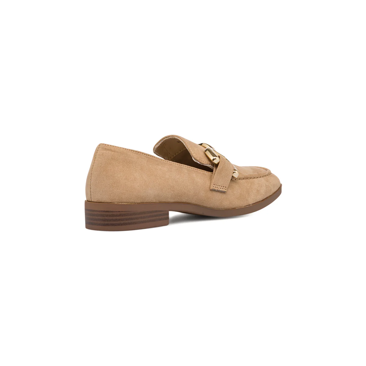 Mocassini taupe da donna con morsetto dorato Lora Ferres - Image 3