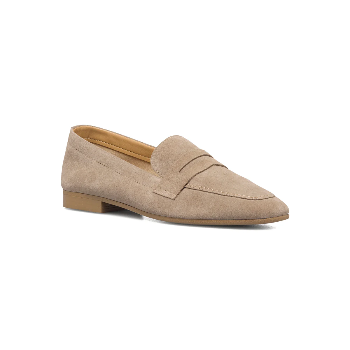Mocassini taupe in pelle scamosciata da donna Primopiano - Image 5