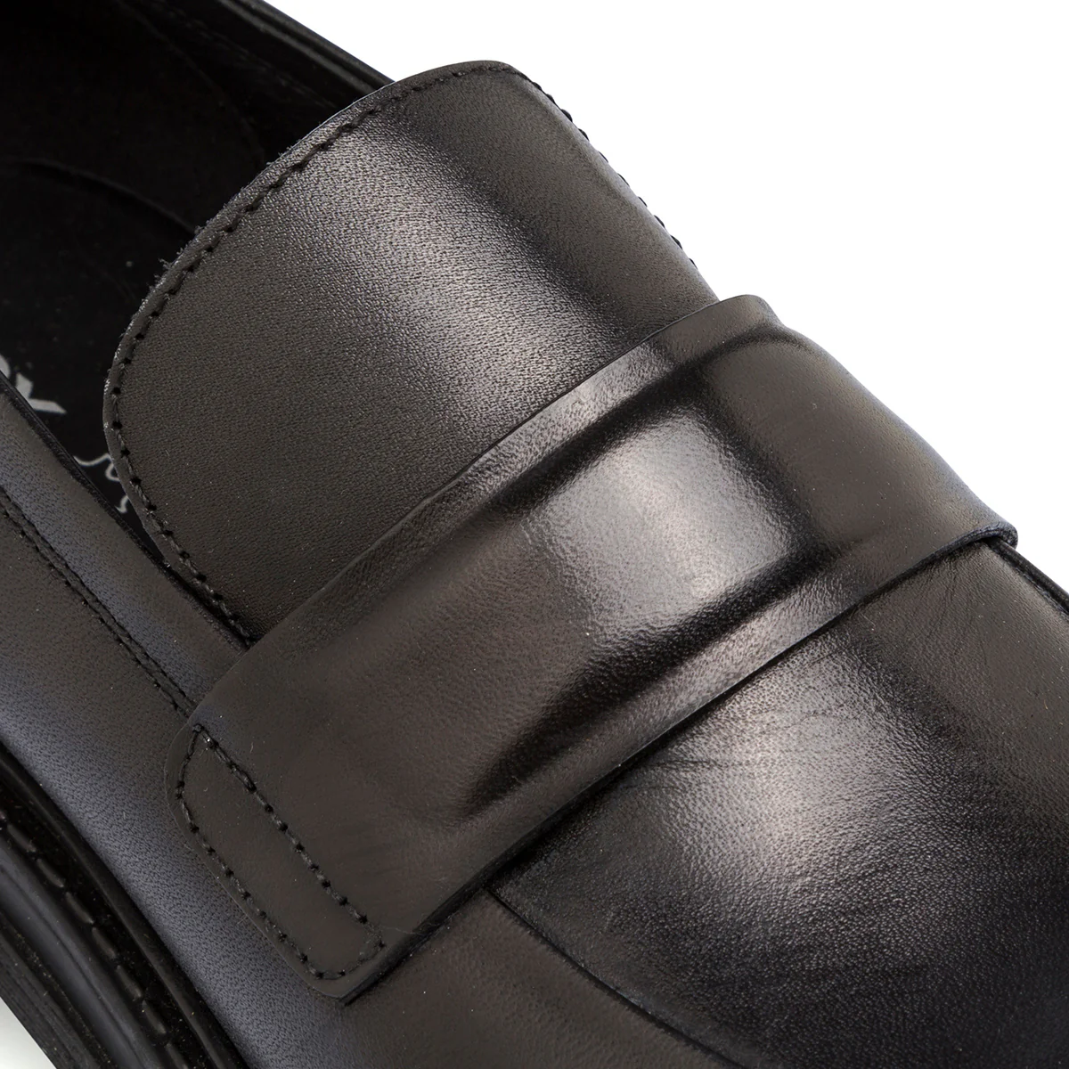 Mocassini traspiranti chunky neri in pelle da donna Geox - Image 5