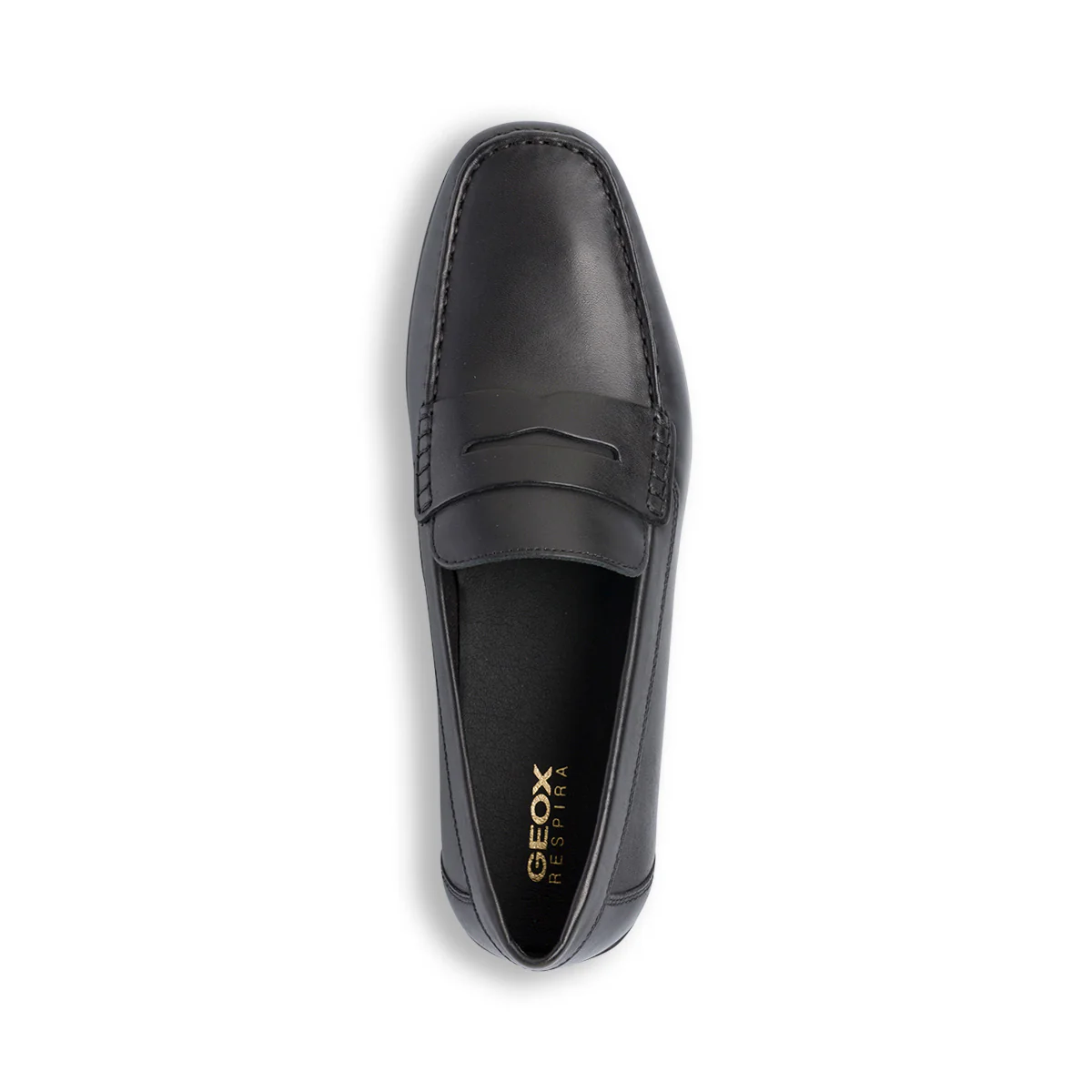 Mocassini traspiranti eleganti neri in pelle da uomo Geox Ascanio - Image 6
