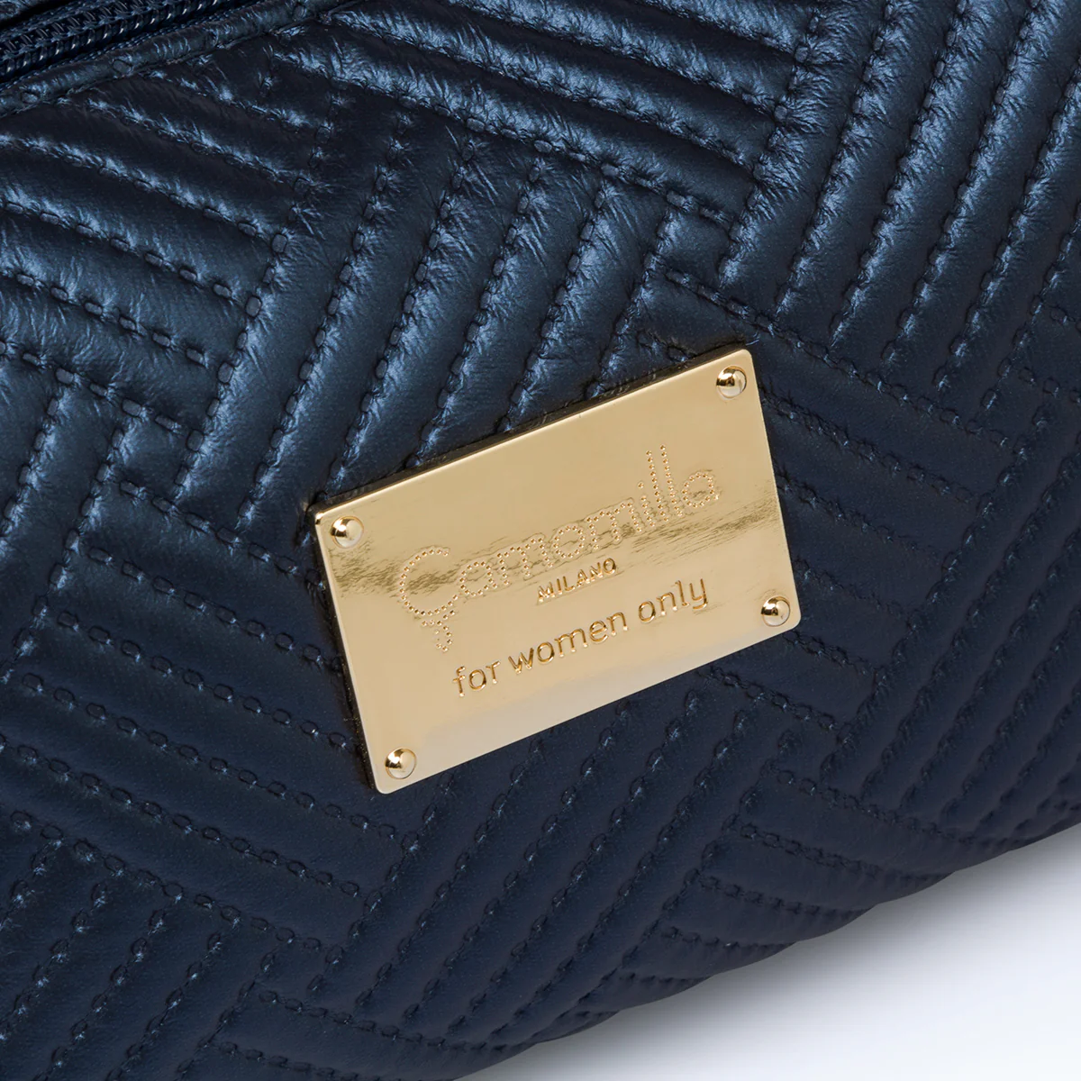 Necessaire blu da donna con chiusura a zip Camomilla Milano - Image 4
