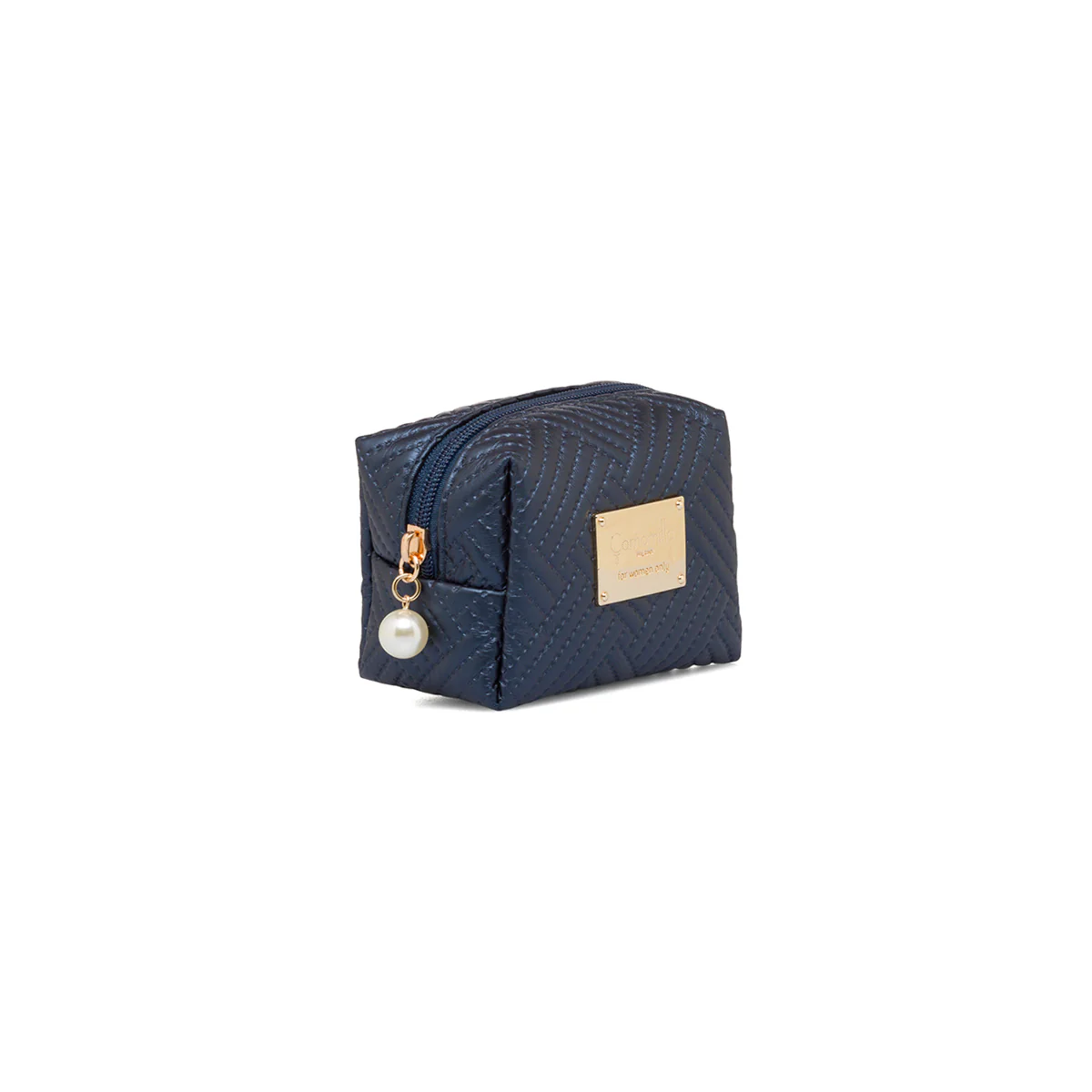 Necessaire blu da donna con chiusura a zip Camomilla Milano - Image 2