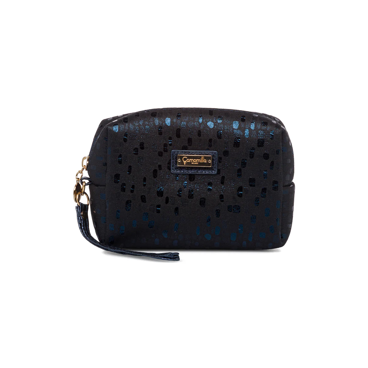 Necessaire blu da donna con chiusura a zip Camomilla Milano