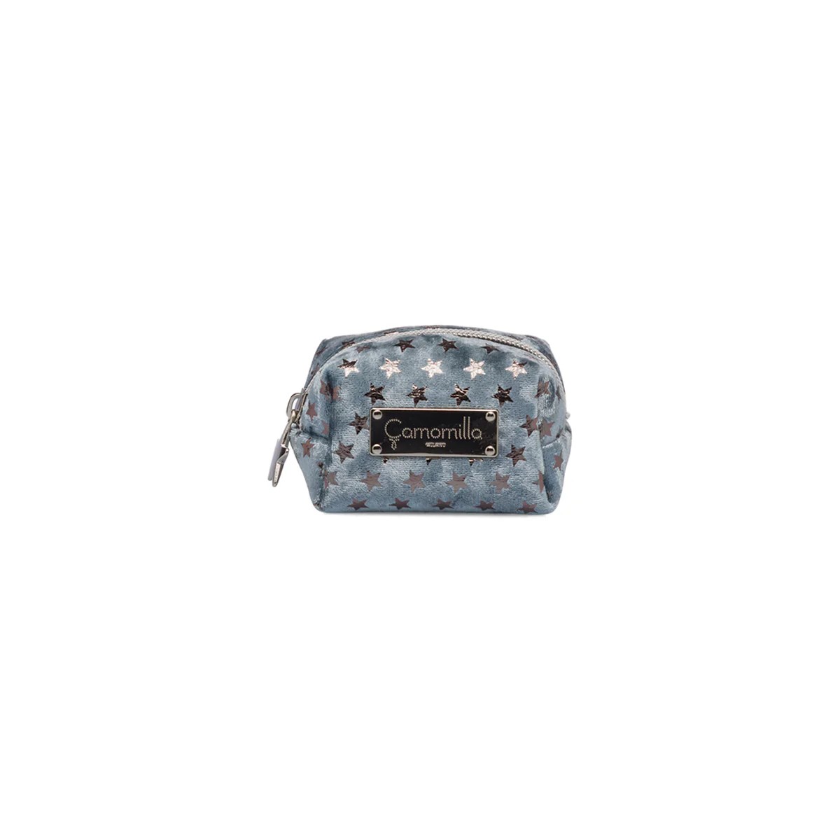 Necessaire blu da donna con chiusura a zip Camomilla Milano