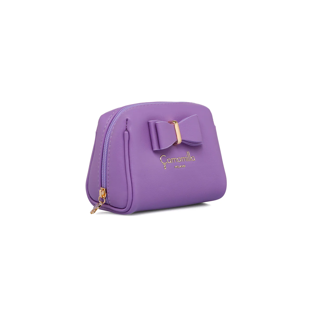 Necessaire M da donna lilla con fiocco Camomilla Milano - Image 2