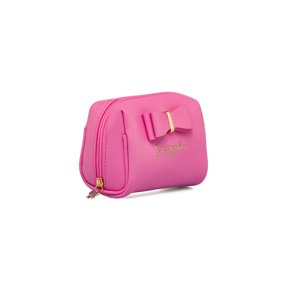 Necessaire M da donna rosa con fiocco Camomilla Milano - Image 2
