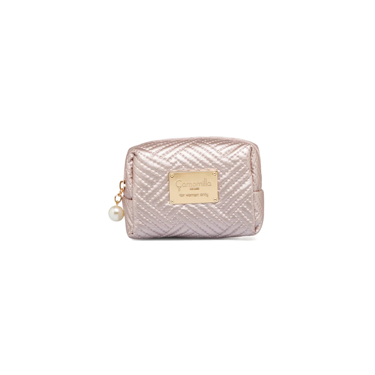 Necessaire rosa da donna con chiusura a zip Camomilla Milano
