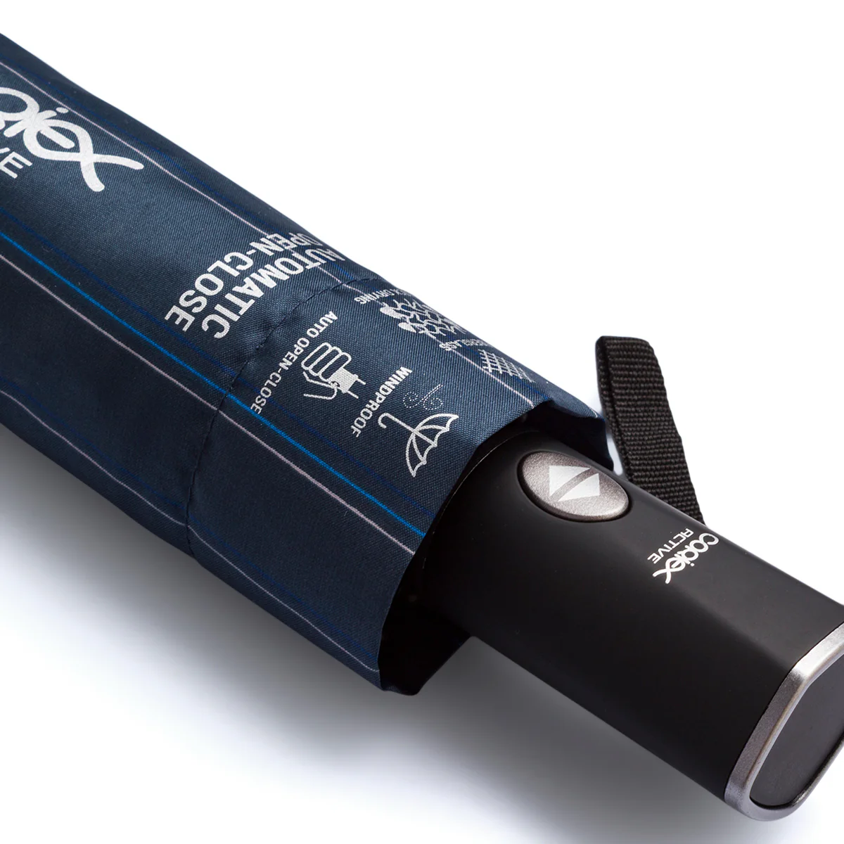 Ombrello automatico blu a righe Unisex Coriex Active - Image 3