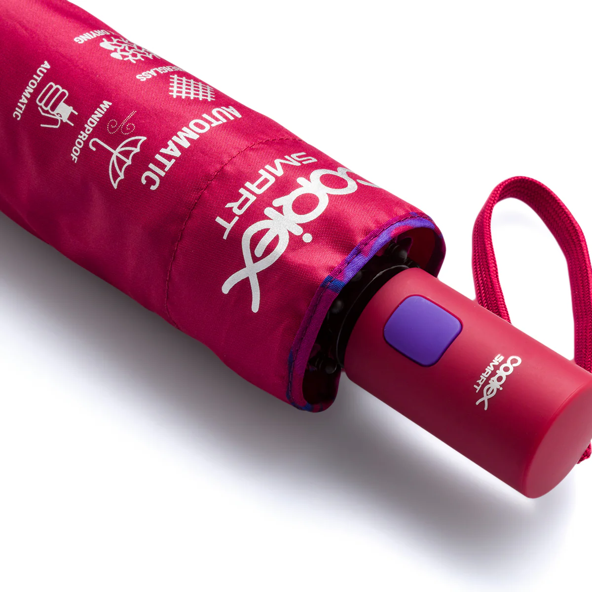 Ombrello automatico rosso unisex Coriex Smart - Image 3