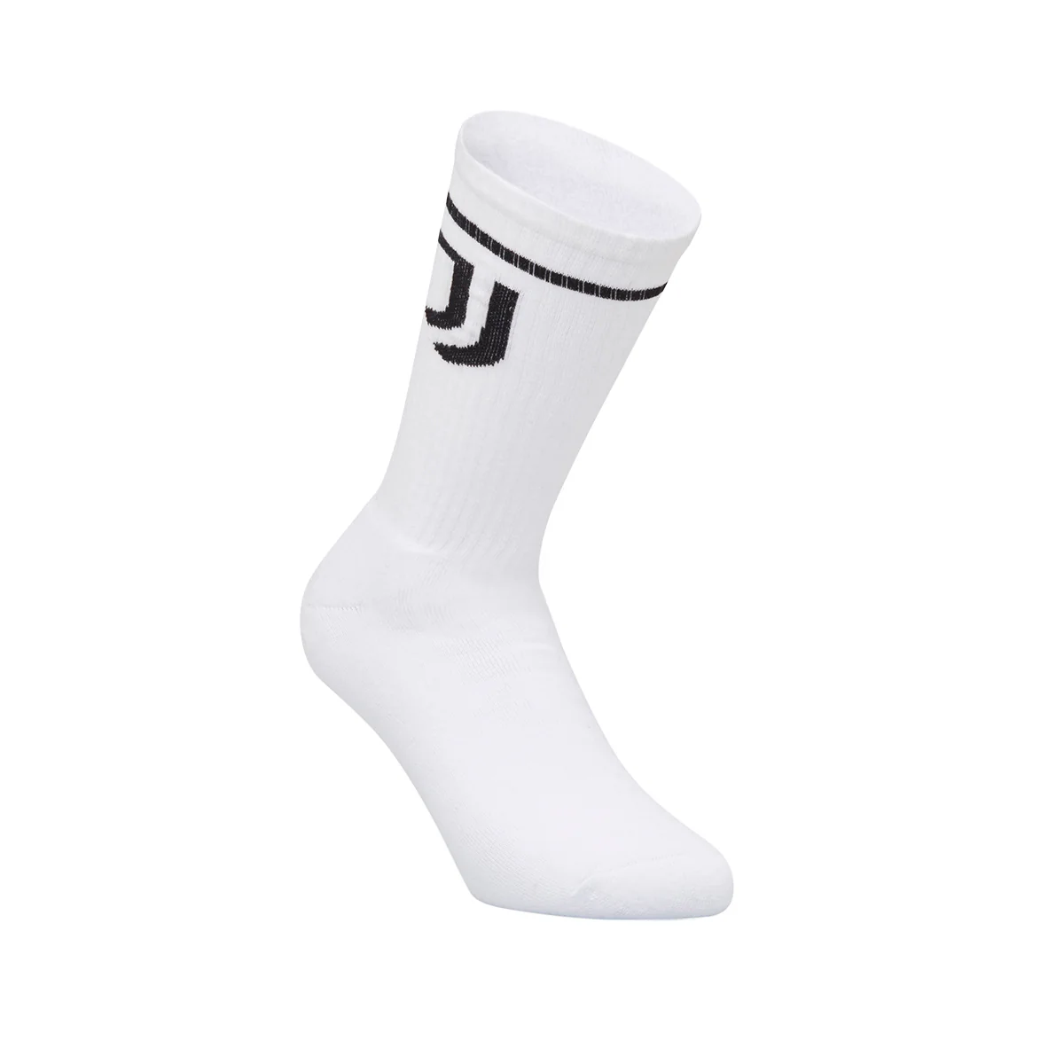 Pacco da 2 calzini alti da uomo neri e bianchi con logo Juventus - Image 5