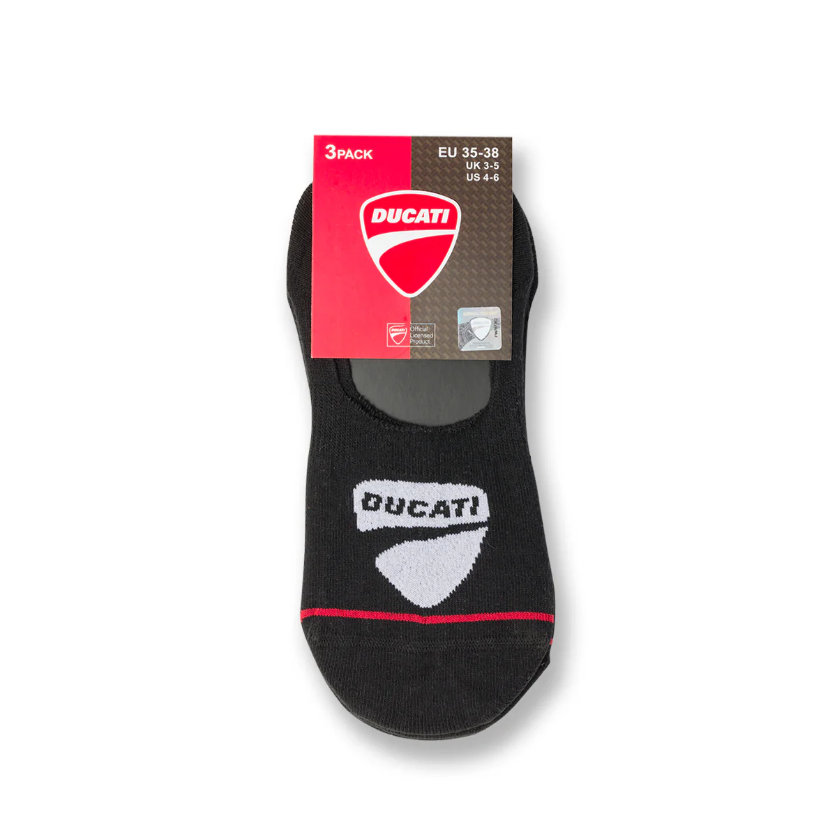 Pacco da 3 paia di calzini neri da uomo Ducati - Image 3