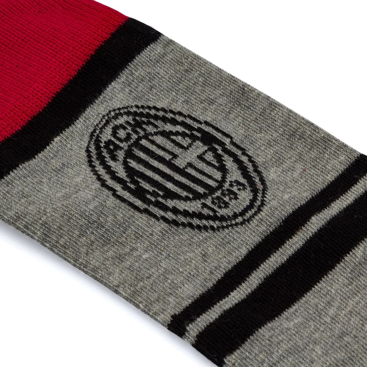 Pacco da 4 paia di calzini grigi, neri e rossi da uomo con logo Milan - Image 11