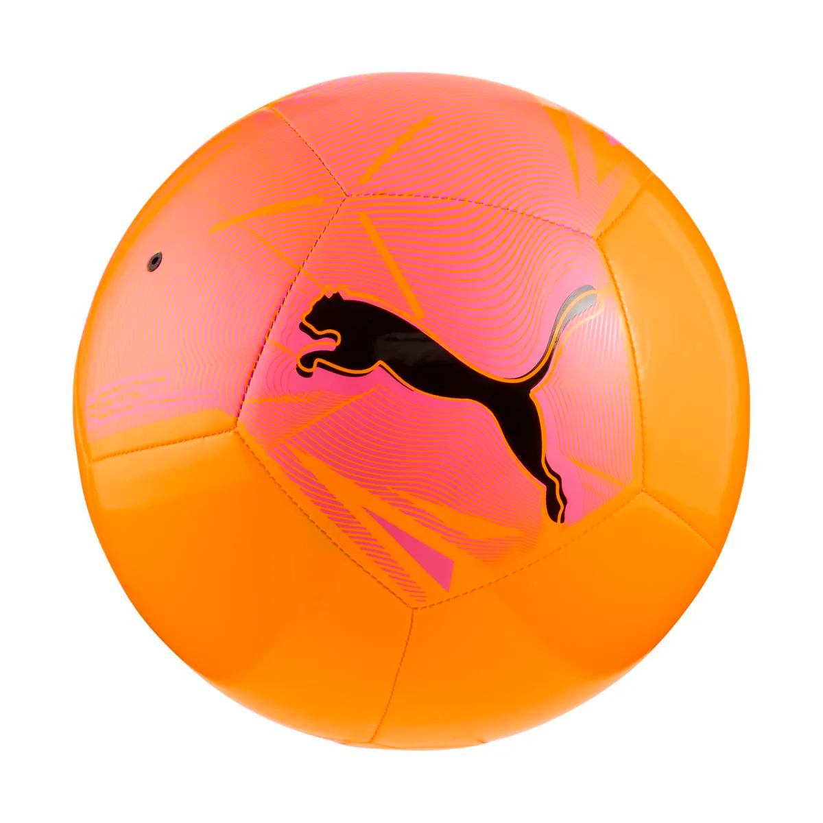 Pallone da calcio arancione con dettagli rosa Puma Big Cat ball