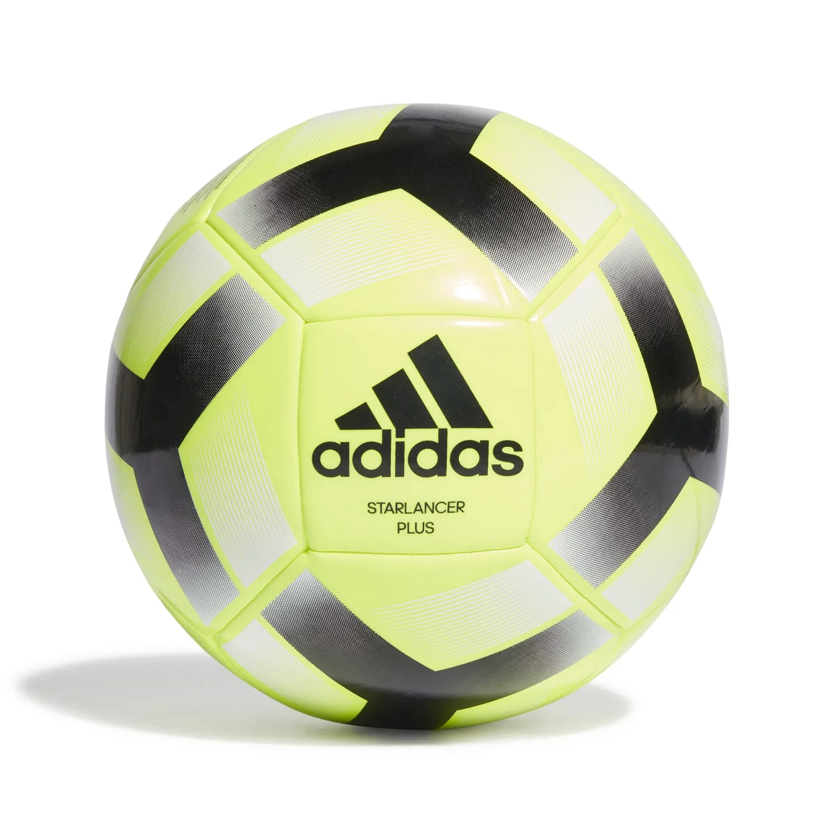 Pallone da calcio giallo con dettagli neri adidas Starlancer Plus