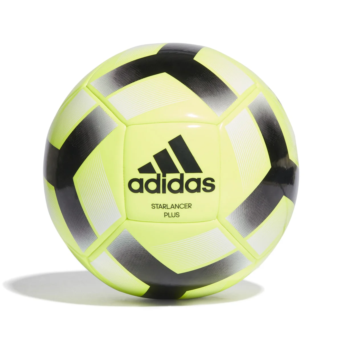 Pallone da calcio giallo con dettagli neri adidas Starlancer Plus - Image 2