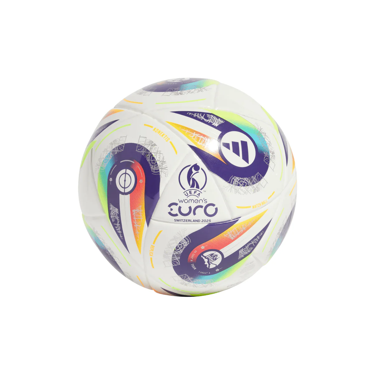 Pallone MINI da calcio UEFA Women's EURO 2025 bianco adidas - Image 4