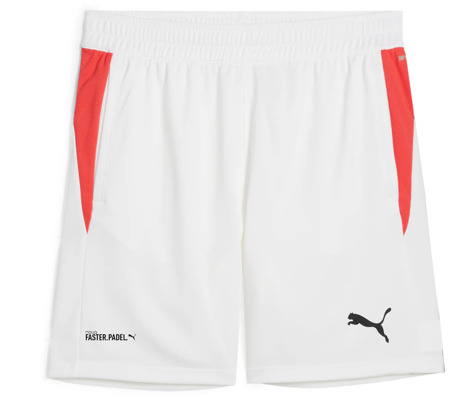 Pantaloncini corti da uomo bianchi con logo Puma