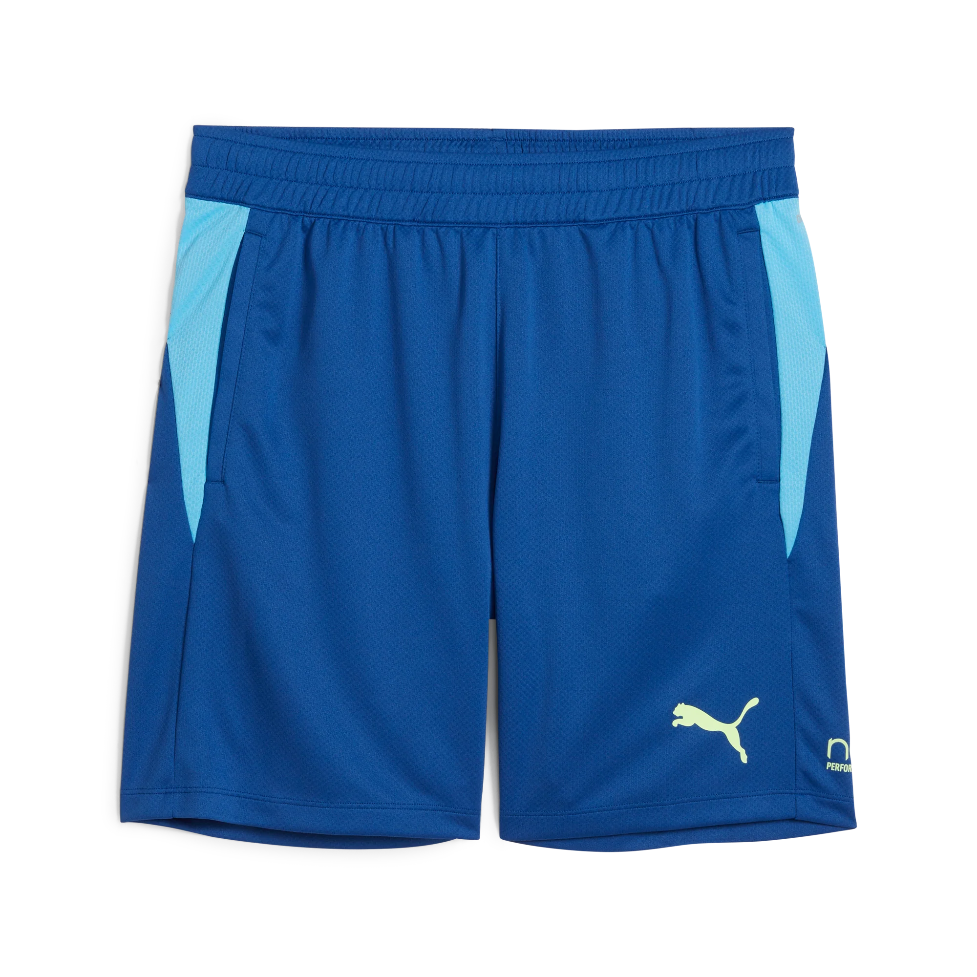 Pantaloncini corti da uomo blu con logo Puma