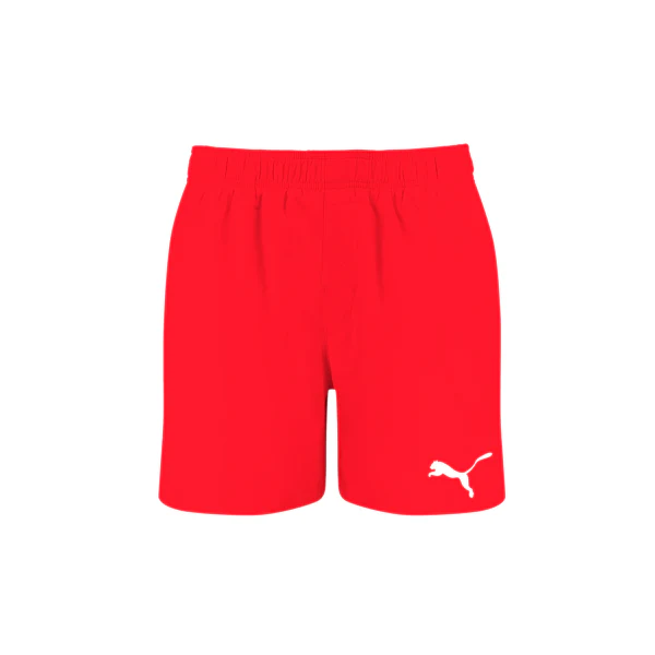 Pantaloncini da bagno rossi da uomo Puma Swim