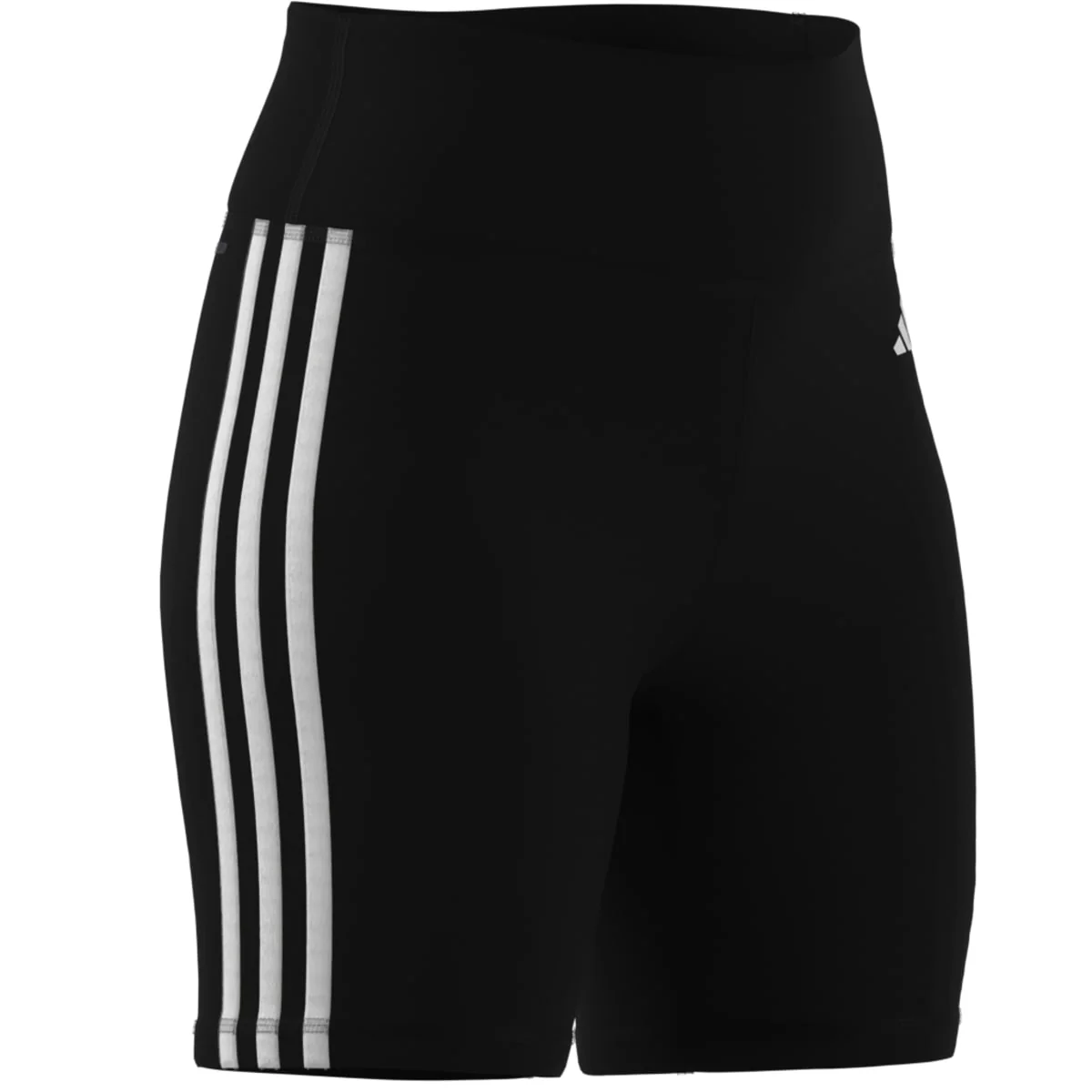 Pantaloncini da donna neri con dettaglio strisce laterali adidas - Image 3