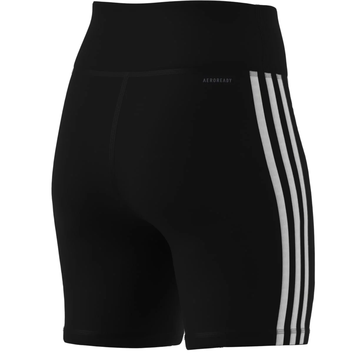 Pantaloncini da donna neri con dettaglio strisce laterali adidas - Image 4