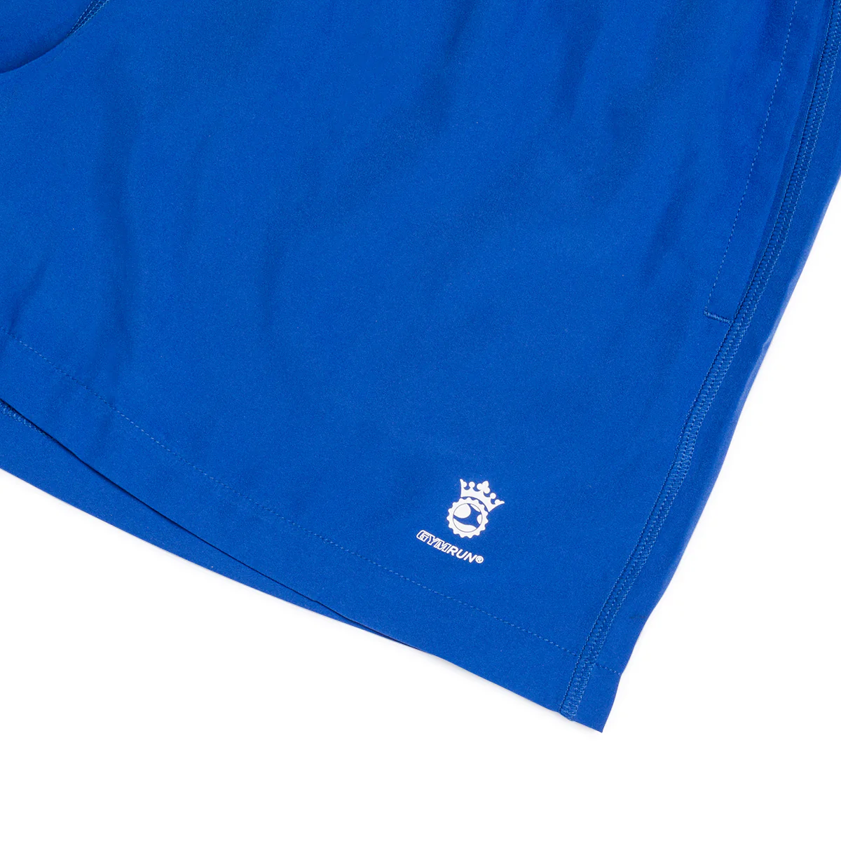 Pantaloncini da running da uomo blu con vita elastica GymRun - Image 4